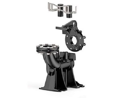 Комплект вертикальных опорных колен фекальных насосов VXC4 MC4 /80 (DN100) в Санкт-Петербурге 